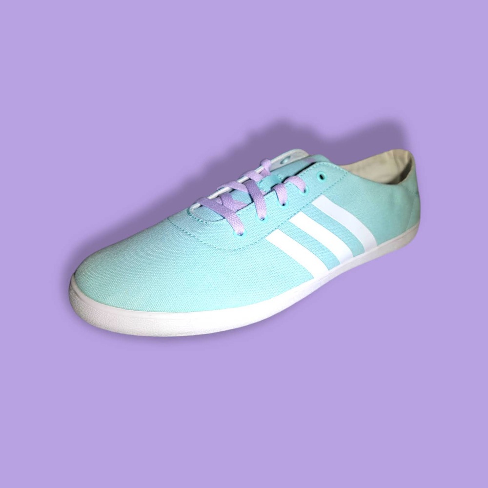 NWT ADIDAS Neo Label Womens Size 8.5 seafoam amethyst QT VULC VS